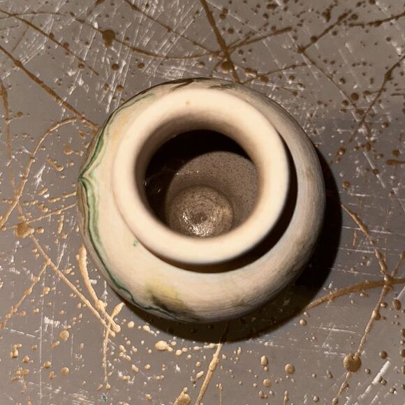 Vintage NEMADJ POTTERY Handmade Stoneware Mini Vase - Picture 5 of 6